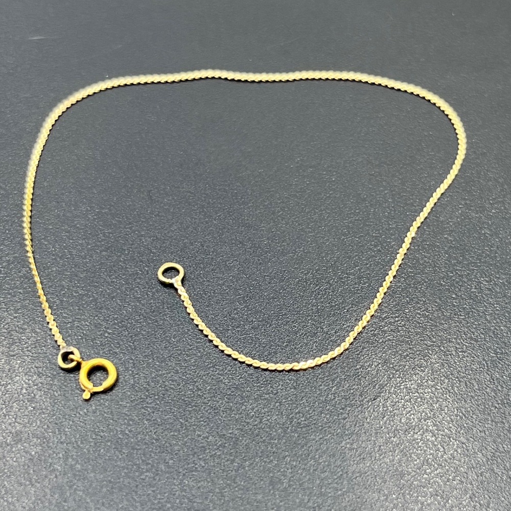 14K Solid Gold Classic Cuban link‎ Curb Layering Chain Bracelet 7"